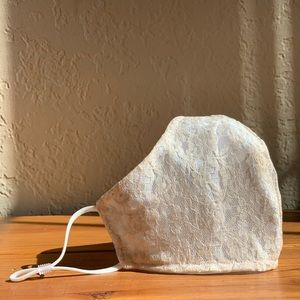 Floral lace face mask, face cover